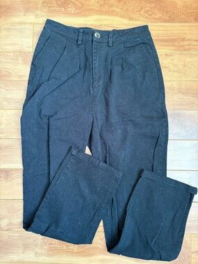 twik Black Pleated Chinos for women